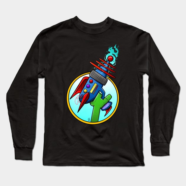 Lazer gun Long Sleeve T-Shirt by ProjectSpaceBat